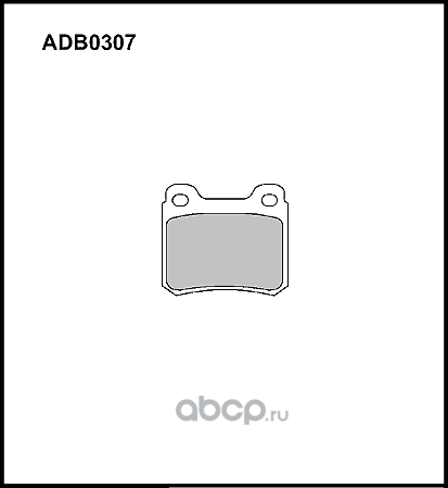 Колодки тормозные (Allied Nippon) Allied Nippon. Артикул ADB0307