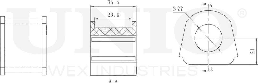 Втулка стабилизатора (Unio). Артикул RMP-10085