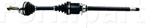 Полуось (привод в сборе, приводной вал) Formpart передняя правая для Fiat Doblo II 2010-2026. Артикул 14380092/S