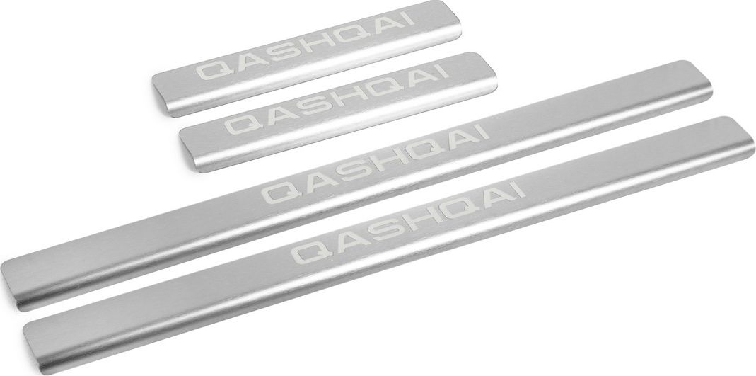 Накладки AutoMax на пороги для Nissan Qashqai II поколение Европа 2014-2015. Артикул AMNIQAS01