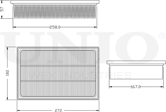 Фильтр воздушный (Unio). Артикул FLT-10082