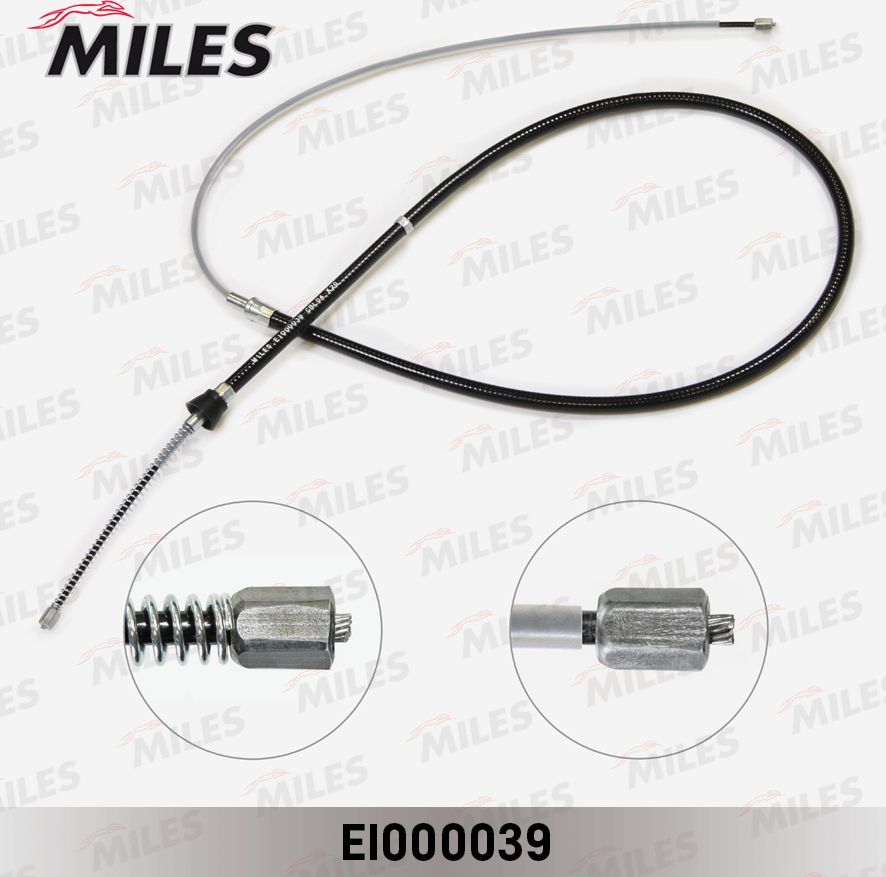 Трос ручника (тросик ручного тормоза) Miles. Артикул EI000039