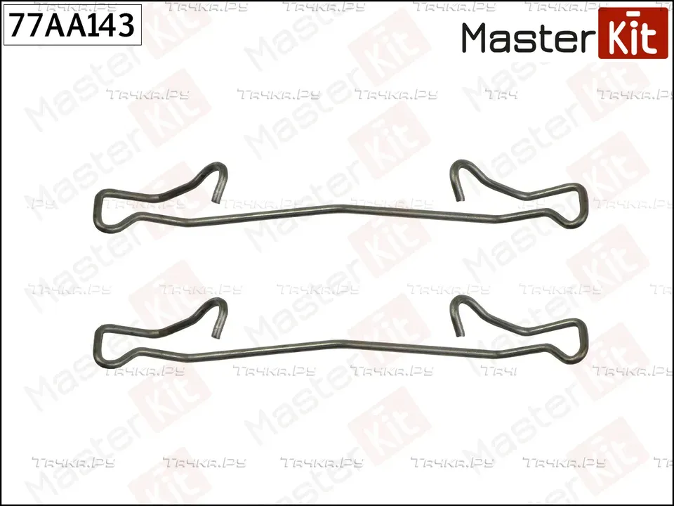 77AA143 Комплект установочный тормозных колодок Renault LOGAN II 2012 - (Master KIT). Артикул 77aa143