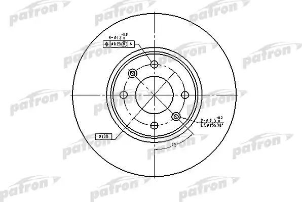 Тормозной диск Patron. Артикул PBD4141