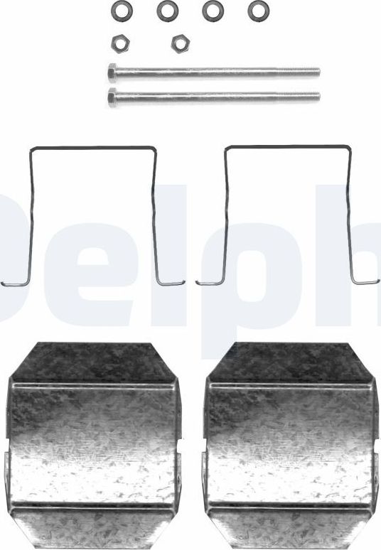 Комплектующие, колодки дискового тормоза Delphi. Артикул LX0338