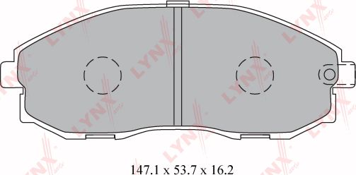 Тормозные колодки LYNXauto. Артикул BD-3613