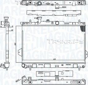Радиатор охлаждения двигателя Magneti Marelli. Артикул 350213110400