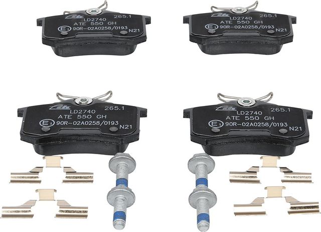 Тормозные колодки ATE Ceramic задние для Renault Fluence I 2010-2017. Артикул 13.0470-2740.2