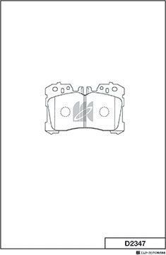 Тормозные колодки MK Kashiyama передние для Lexus LS IV 2006-2017. Артикул D2347