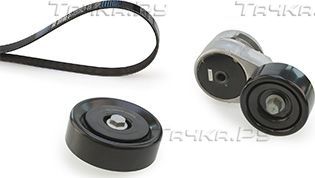 Приводной ремень поликлиновой с роликами (комплект) Gates Micro-V® Kit для Kia Cerato II 2009-2014. Артикул K096PK2138