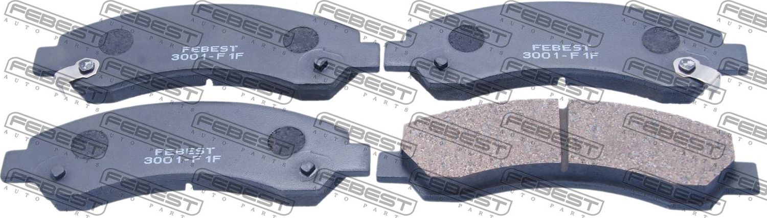 Тормозные колодки Febest. Артикул 3001-F1F