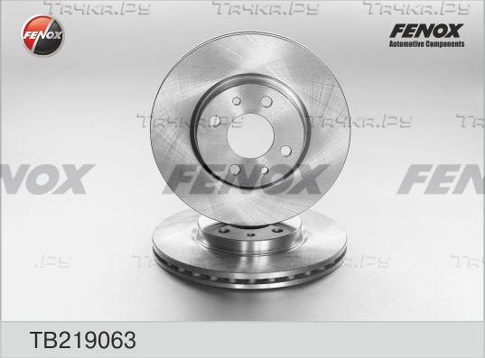 Тормозной диск Fenox передний для Fiat Stilo 2001-2006. Артикул TB219063