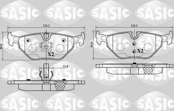 Тормозные колодки Sasic. Артикул 6216053