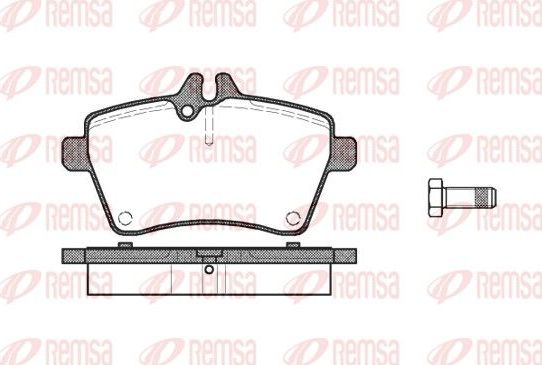 Тормозные колодки Remsa. Артикул 1144.00