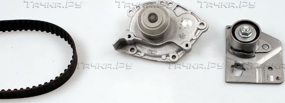 Помпа (водяной насос) с комплектом ремня ГРМ Hepu. Артикул PK09570