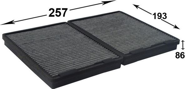 Салонный фильтр JS Asakashi. Артикул AC0004CSET