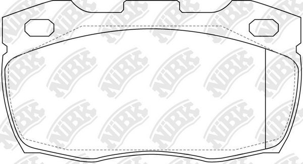 Тормозные колодки NiBK. Артикул PN0243