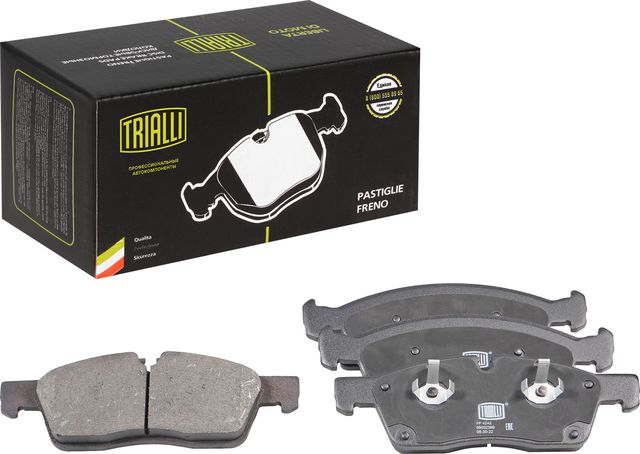 Тормозные колодки Trialli (Low-Metallic) передние для Jeep Grand Cherokee IV (WK2) 2010-2026. Артикул PF 4242