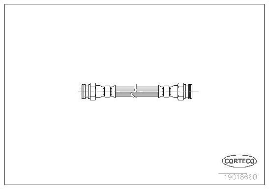 Тормозной шланг Corteco. Артикул 19018680