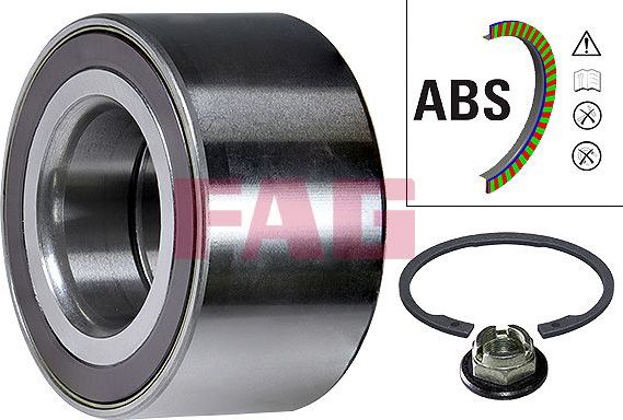 Ступичный подшипник (комплект) Fag передний для Ford Tourneo Connect I 2002-2013. Артикул 713 6788 70