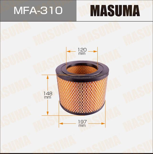 Воздушный фильтр Masuma. Артикул MFA-310