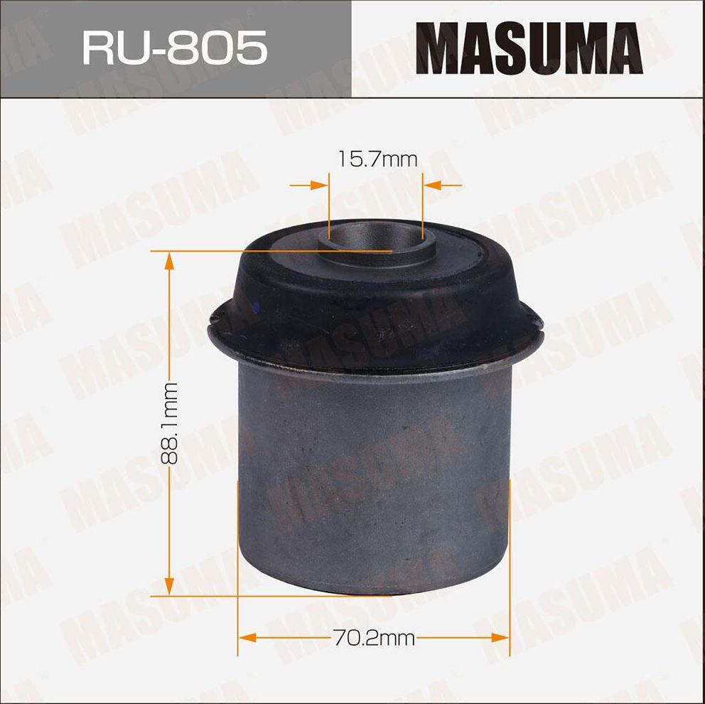 Сайлентблок заднего рычага подвески Masuma. Артикул RU-805