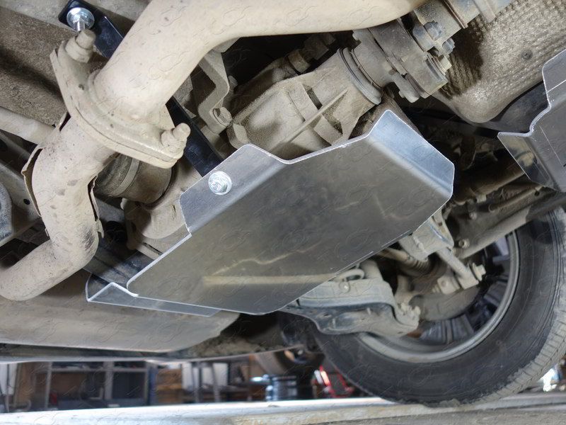 Защита алюминиевая ТСС (4 мм) для дифференциала Hyundai Creta I 2016-2021. Артикул ZKTCC00315