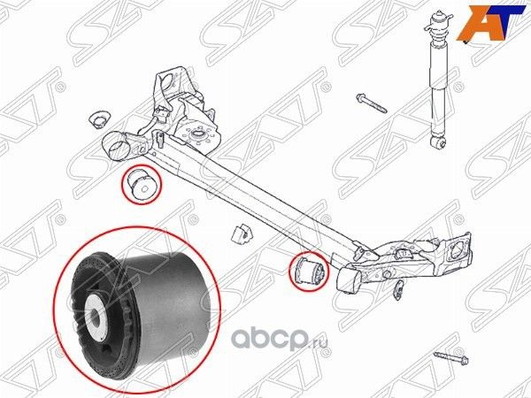 Сайлентблок задней балки HYUNDAI CRETA 16- (SAT). Артикул ST55160M0000