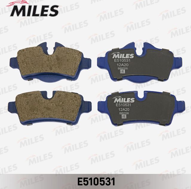 Тормозные колодки Miles (Керамика) задние для MINI Hatch II (R56) 2006-2013. Артикул E510531