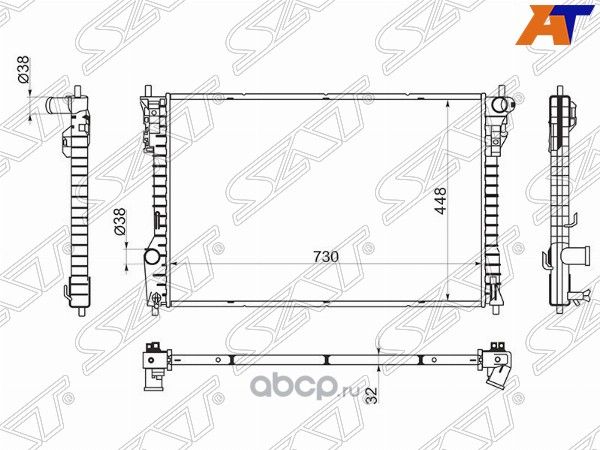 РАДИАТОР FORD EXPLORER 11- FD0012 (SAT). Артикул FD0012