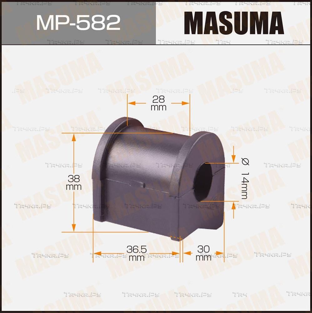 Втулки стабилизатора Masuma задние для Toyota Carina E 1995-1997. Артикул MP-582