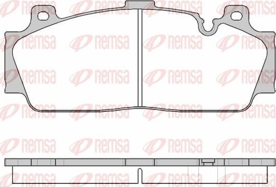Тормозные колодки Remsa. Артикул 1543.10