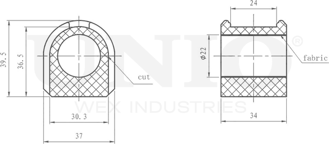Втулка стабилизатора (Unio). Артикул RMP-10114