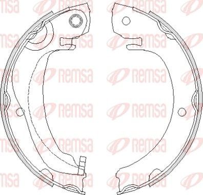 Тормозные колодки (стояночная тормозная система) Remsa задние для BYD F0 2008-2018. Артикул 4680.00