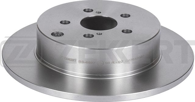 Тормозной диск Zekkert задний для Toyota Wish I 2003-2009. Артикул BS-6697