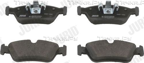 Тормозные колодки Jurid передние для BMW 1 I (E81/E82/E87/E88) 2004-2011. Артикул 573138J