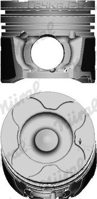 Поршень Nural для Peugeot 1007 2007-2009. Артикул 87-424008-00