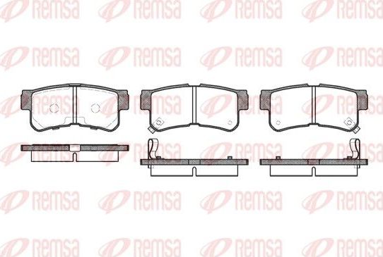Тормозные колодки Remsa. Артикул 0746.22