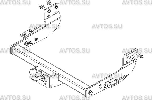 Фаркоп AvtoS для Ford Transit фургон (в т.ч. Длинная база) 2014-2026. Артикул FD 32
