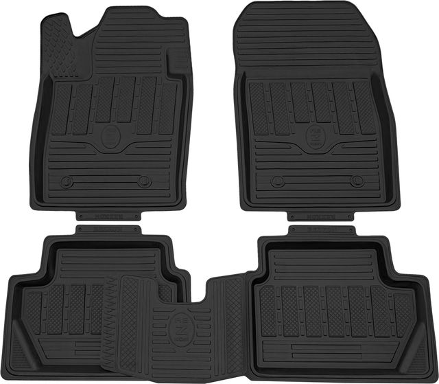 Коврики Rezkon резиновые для салона Chery Tiggo 3 2017-2026. Артикул 1011020300