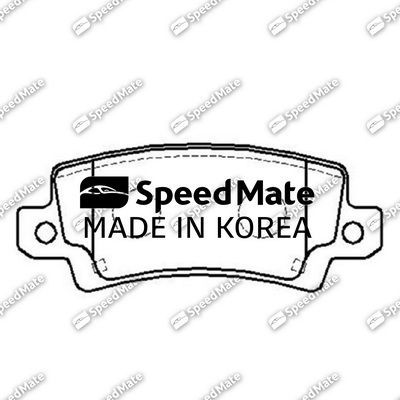 Тормозные колодки SpeedMate задние для Toyota Corolla E110 2000-2001. Артикул SM-BPJ442