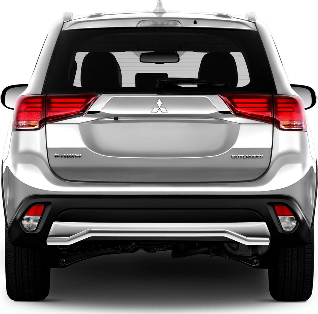 Защита Rival заднего бампера d42 волна для Mitsubishi Outlander III рестайлинг 2018-2026. Артикул R.4015.003