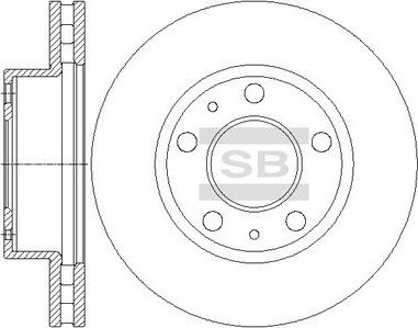 Тормозной диск Sangsin Hi-Q. Артикул SD5507