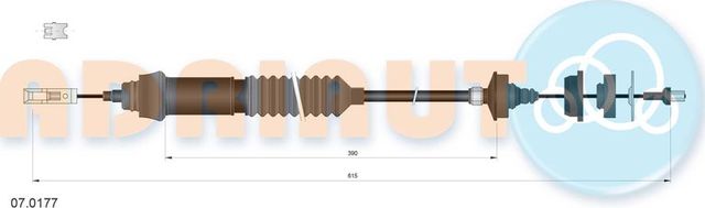 Трос сцепления Adriauto. Артикул 07.0177