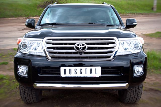 Защита RusStal переднего бампера 76 (дуга) для Toyota Land Cruiser 200 2012-2015. Артикул TLCZ-000510