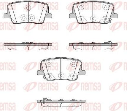 Тормозные колодки Remsa. Артикул 1947.02