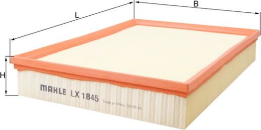 Воздушный фильтр Mahle-Knecht. Артикул LX 1845