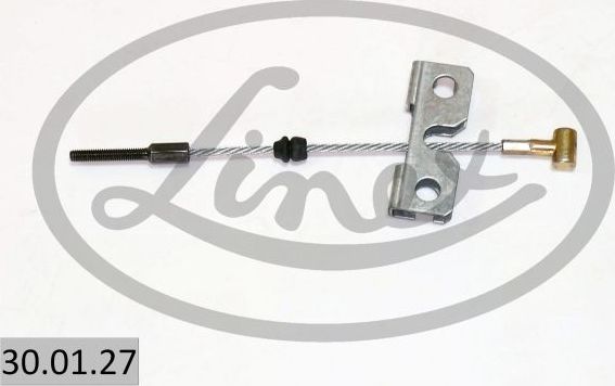 Трос ручника (тросик ручного тормоза) Linex передний для Nissan Almera N16 2000-2006. Артикул 30.01.27