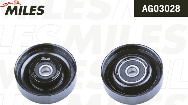 Направляющий (ведущий) ролик приводного поликлинового ремня Miles. Артикул AG03028