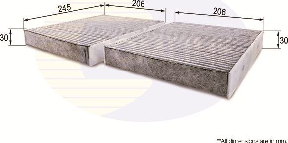 Салонный фильтр Comline. Артикул EKF320A